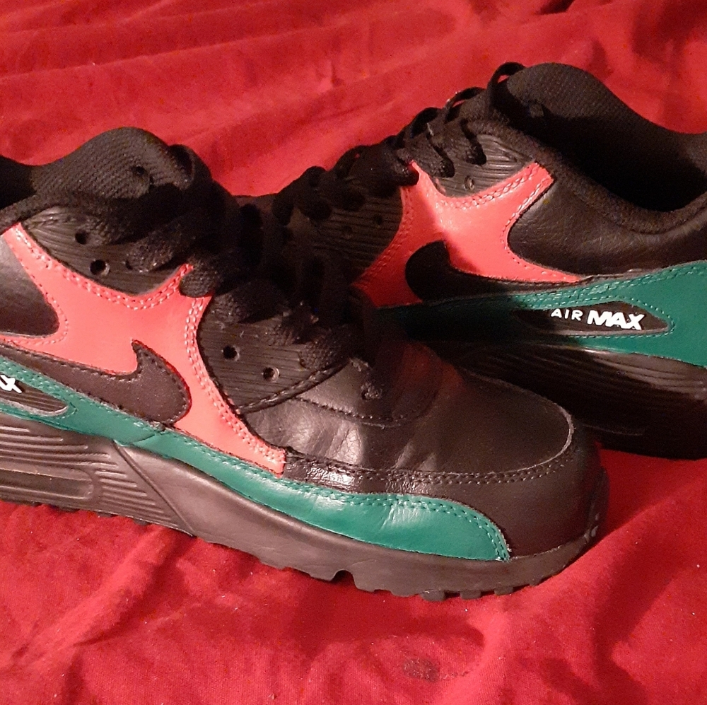 Slightly worn hand designed air max shoes